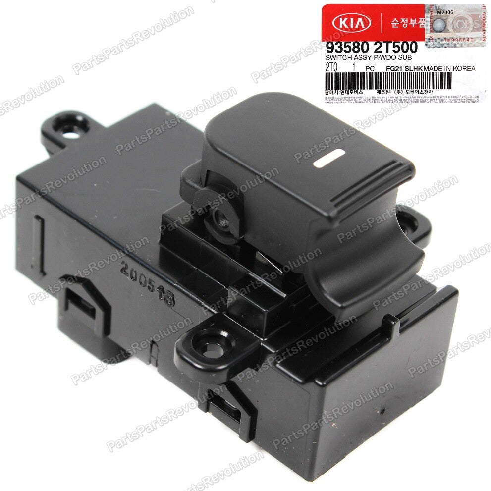 GENUINE Door Power Window Switch Rear 935802T500 for Kia 2014-2016 Optima