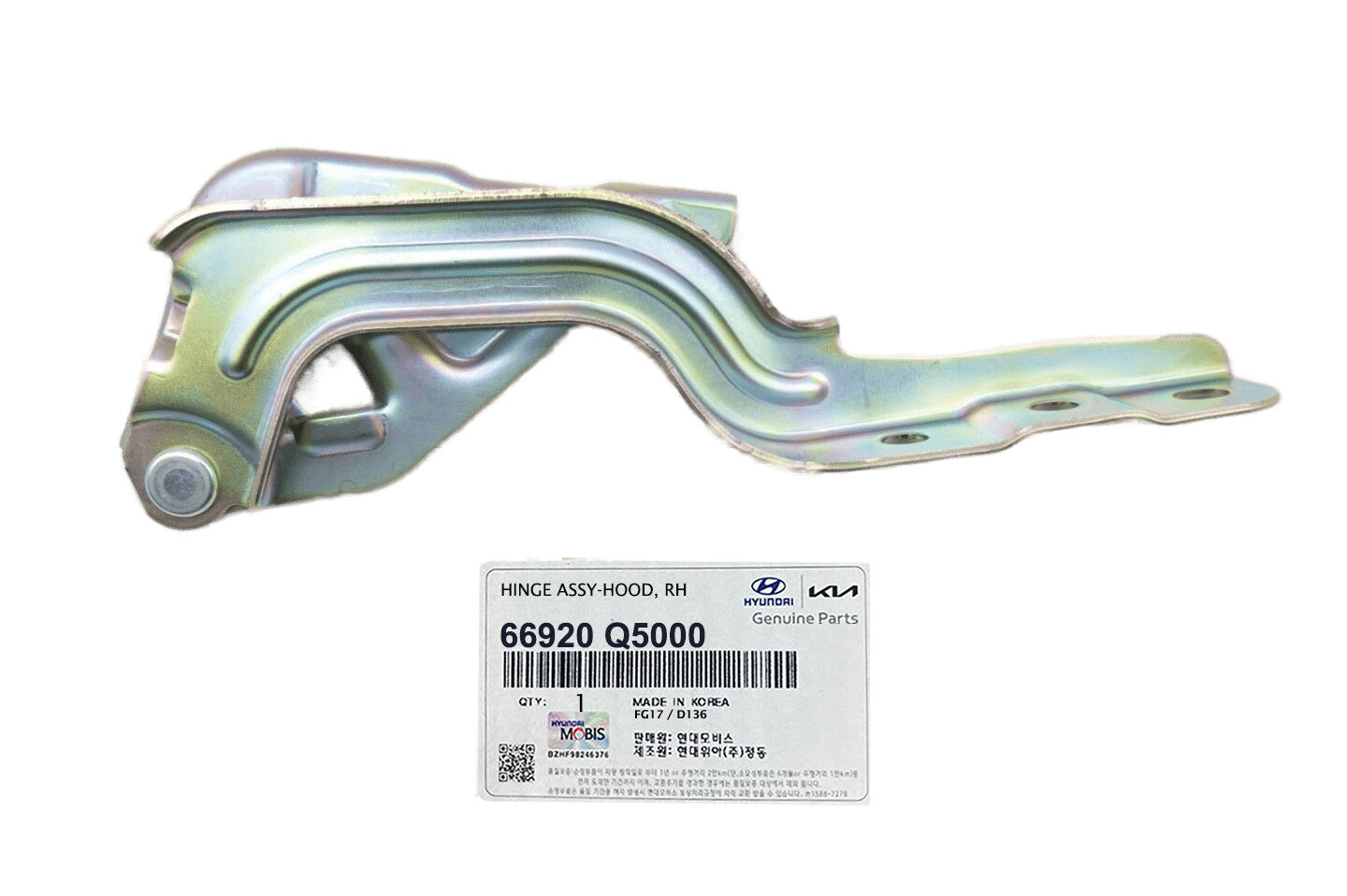 GENUINE 66920Q5000 Hood Hinge Assembly Right for Kia Seltos 2020-2022