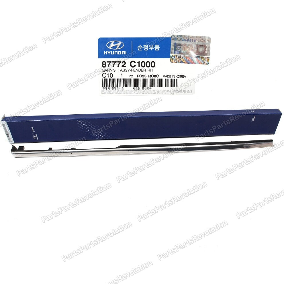 Fender Molding Front Right 87772C1000 for Hyundai Sonata 2015-2017