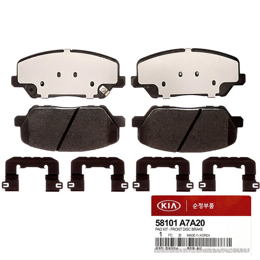 GENUINE 58101A7A20 Front Disc Brake Pad Kit 16" Wheel Only for KIA Forte 14-16