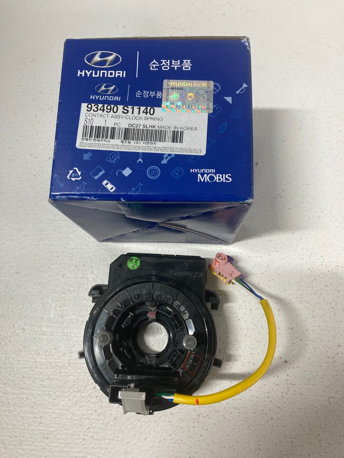 GENUINE 93490S1140 SRS Clock Spring NON Heated for Hyundai Santa Fe Sport 19-20