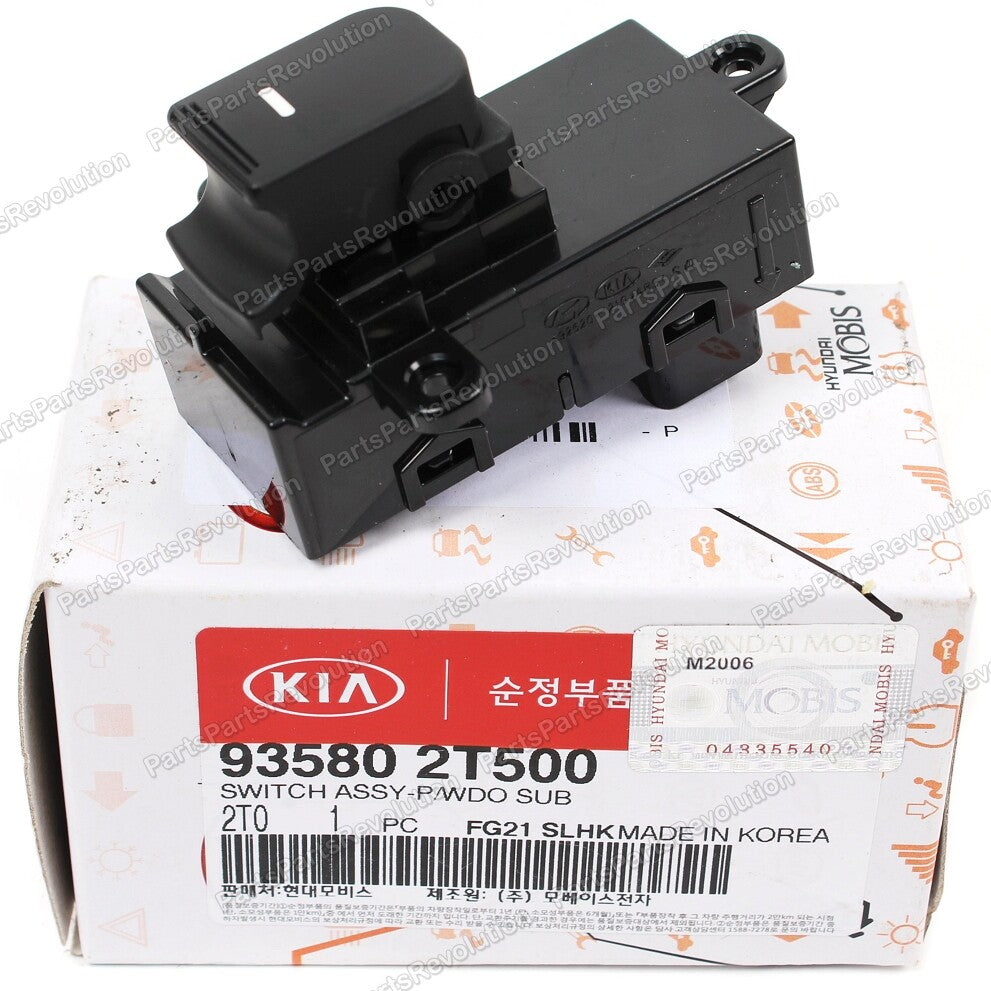 GENUINE Door Power Window Switch Rear 935802T500 for Kia 2014-2016 Optima