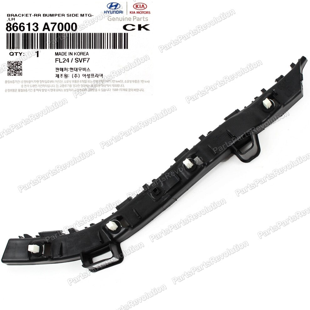 GENUINE Bumper Bracket Rear Left 86613A7000 for Kia Forte Sedan 14-18