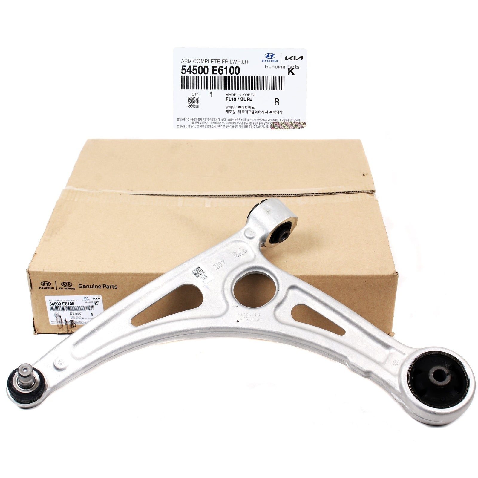 GENUINE 54500E6100 Lower Control Arm Front Left for Sonata Optima Hybrid 16-20