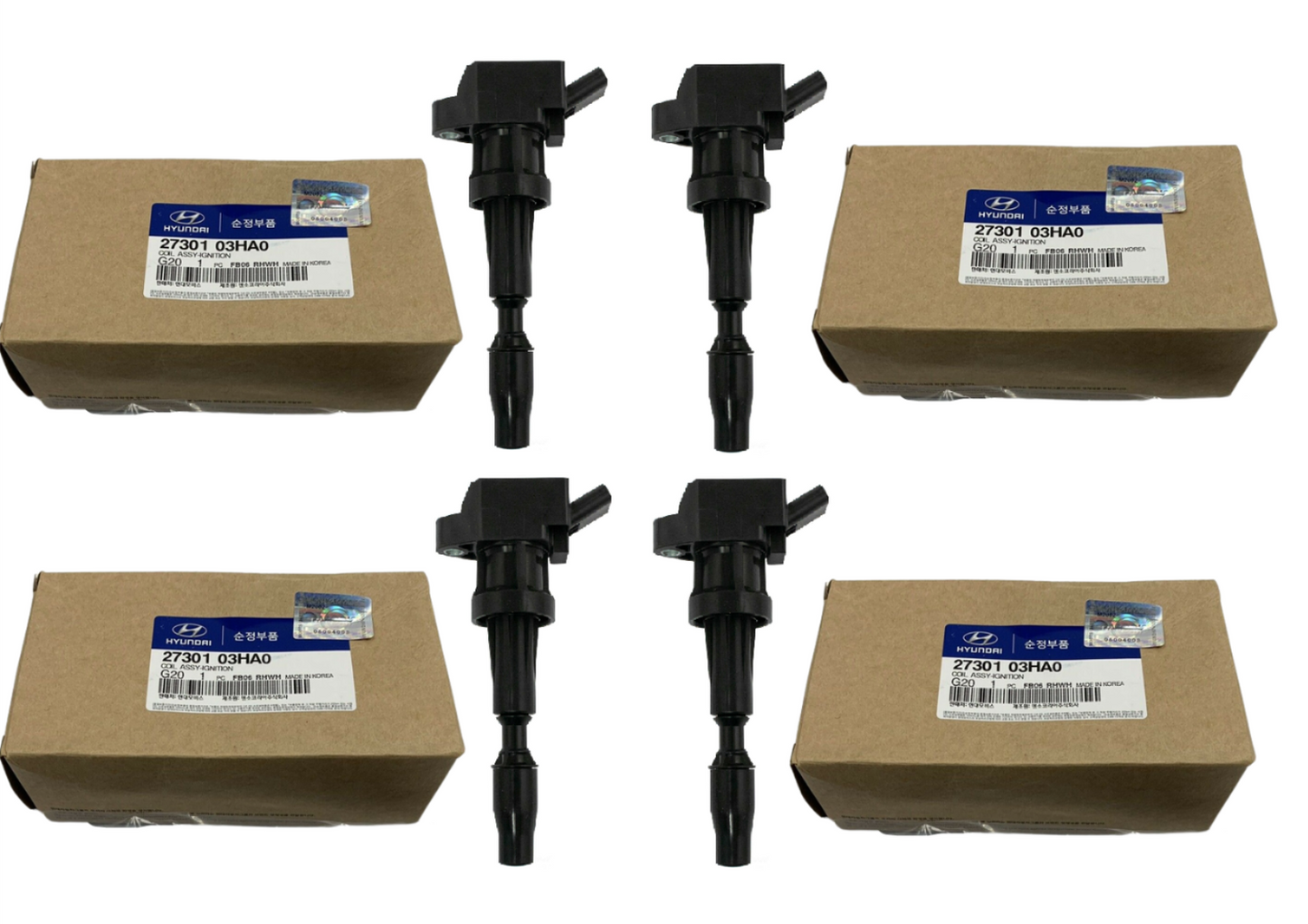 ⭐GENUINE⭐ Set of 4 Ignition Coil for Hyundai Ioniq 17-20 2730103HA0