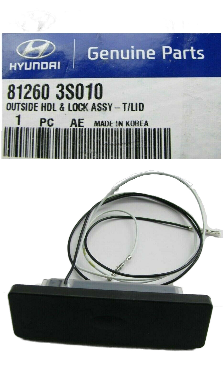 GENUINE 812603S010 Trunk Outside Handle & Switch Lock for Hyundai Sonata 11-14