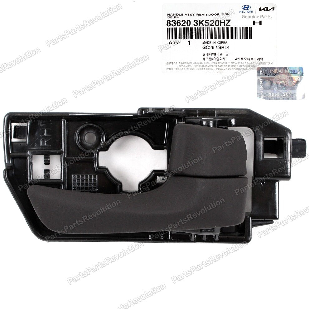 GENUINE Inside Door Handle Rear Right 836203K520HZ for Hyundai 2009-2010 Sonata