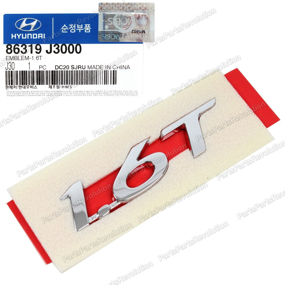 GENUINE Emblem Trunk Lid 86319J3000 for Hyundai 2019-2021 Veloster Turbo