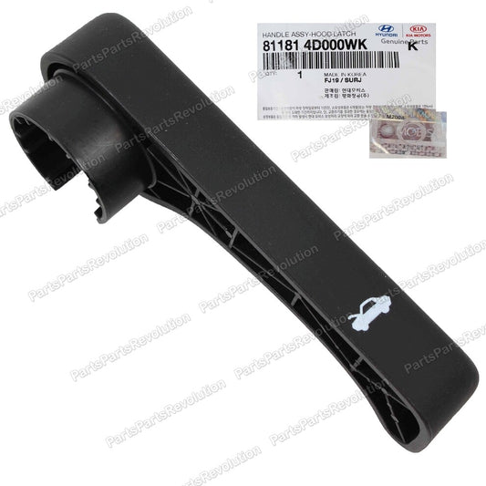 Hood Release Handle Lever 811814D000WK for Kia 2007-2023 Forte Koup Rondo