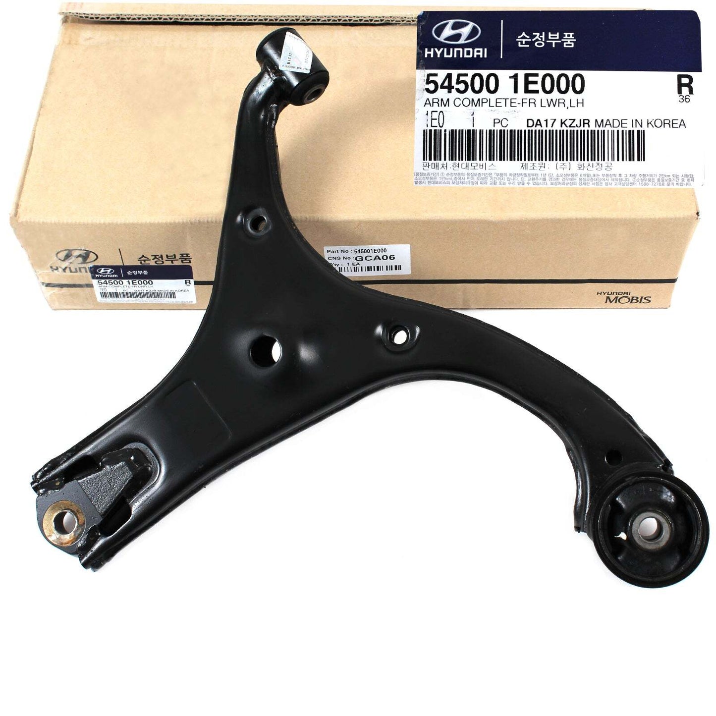 GENUINE 545001E000 Front Lower Left Control Arm for Hyundai Accent & Rio 2006-11