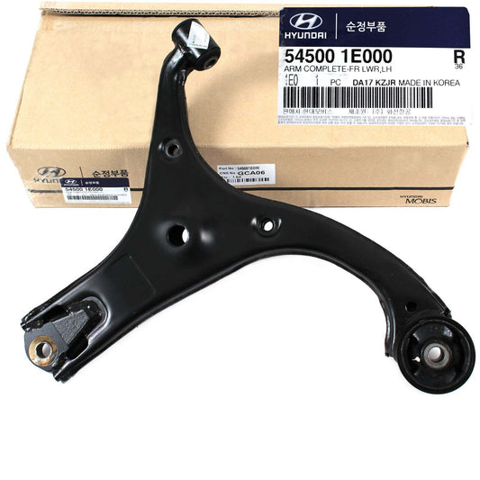 GENUINE 545001E000 Front Lower Left Control Arm for Hyundai Accent & Rio 2006-11