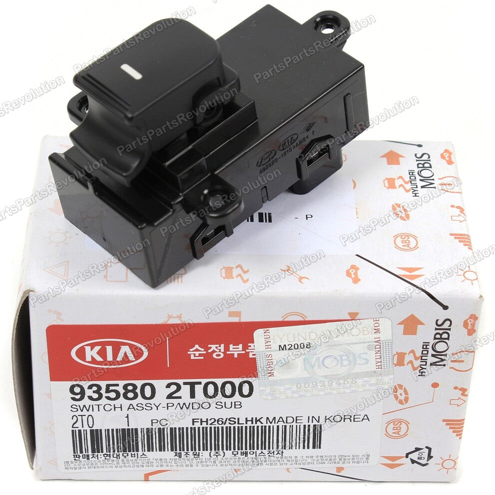 GENUINE Door Power Window Switch Rear 935802T000 for Kia 2011-2013 Optima