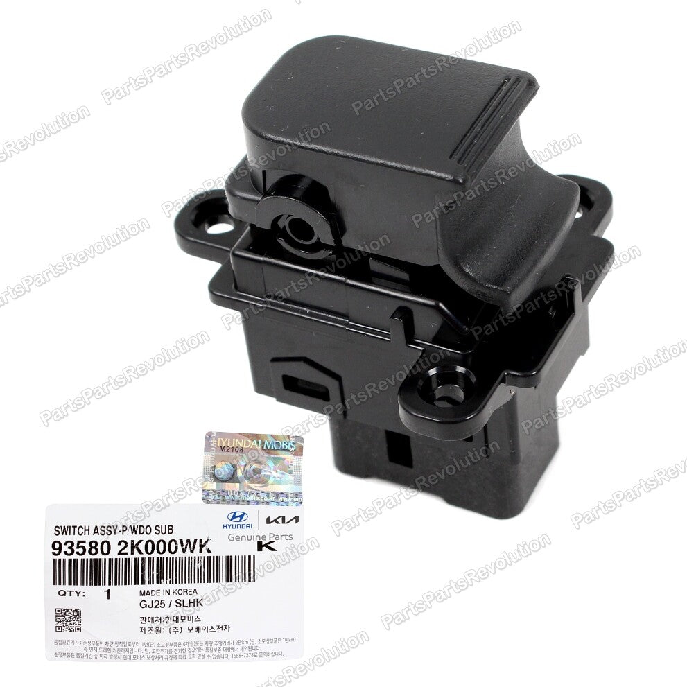 GENUINE Power Window Switch Rear Left or Right 935802K000WK for Kia 10-13 Soul