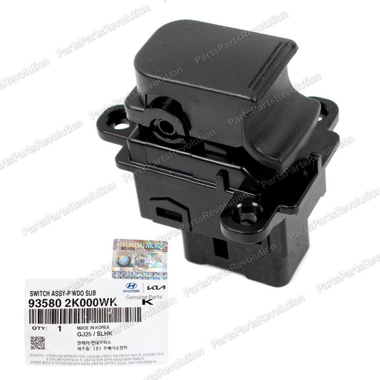 GENUINE Power Window Switch Rear Left or Right 935802K000WK for Kia 10-13 Soul