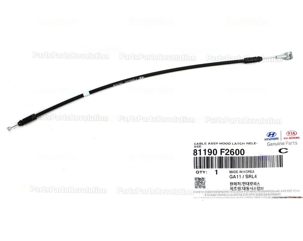 GENUINE Release Cable 81190F2600 for Hyundai Elantra 2019-2020