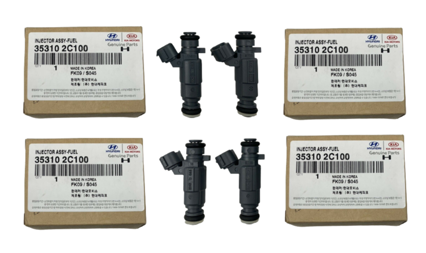 GENUINE Engine Fuel Injectors 4PCS for HYUNDAI Genesis 10-12 353102C100