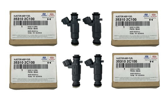 GENUINE Engine Fuel Injectors 4PCS for HYUNDAI Genesis 10-12 353102C100