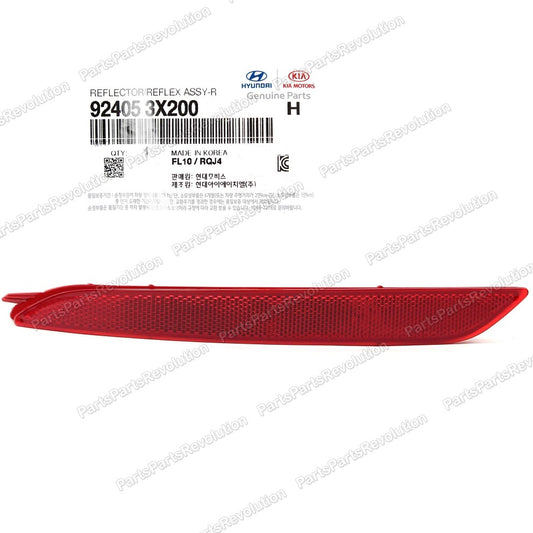 Bumper Reflector Rear Left 924053X200 for Hyundai Elantra 2014-2016