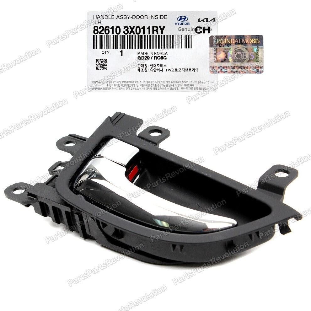 Inside Door Handle Chrome Front Left 826103X011RY for Hyudnai 2014-2016 Elantra