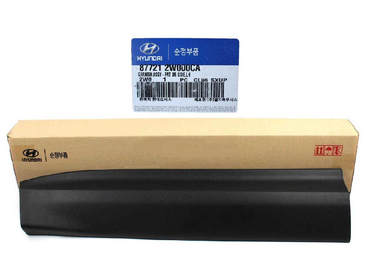 GENUINE LEFT FRONT Door Side Garnish  for 13-16 Hyundai Santa Fe 877212W000CA