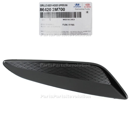 GENUINE Hood Vent Grille RIGHT for 13-16 Hyundai Genesis Coupe 864202M700