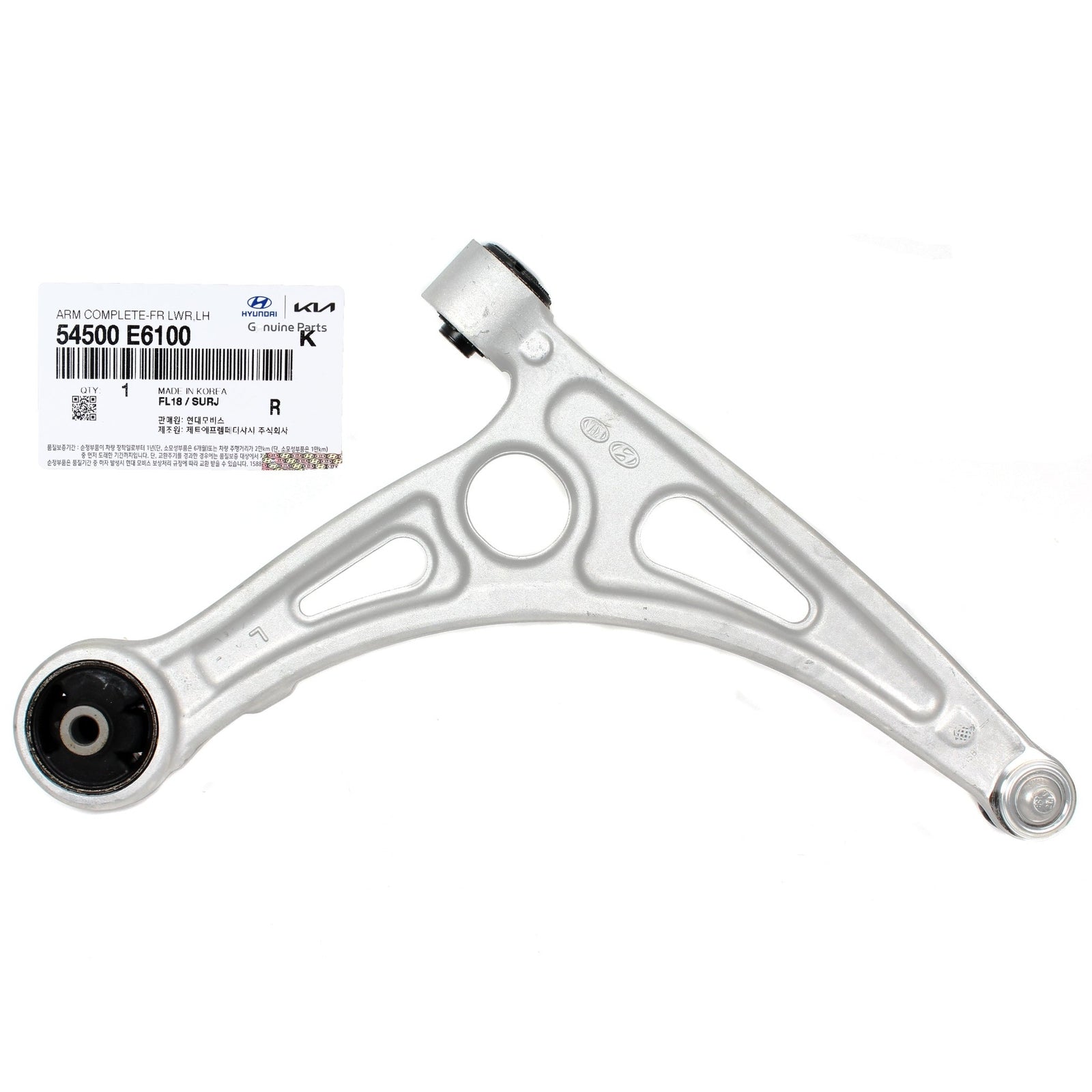 GENUINE 54500E6100 Lower Control Arm Front Left for Sonata Optima Hybrid 16-20