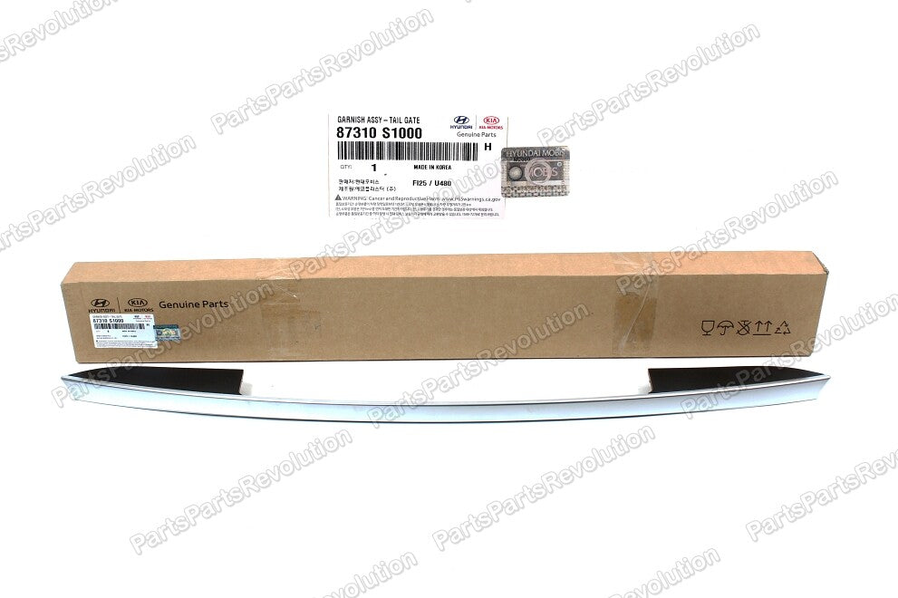 GENUINE Rear Tailgate Garnish Chrome for 2019 2020 Hyundai Santa Fe 87310S1000