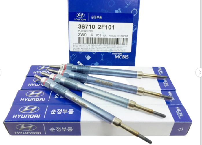 GENUINE 367102F101 Glow Plug Set 4pcs for Hyundai Santa Fe Tucson Kia