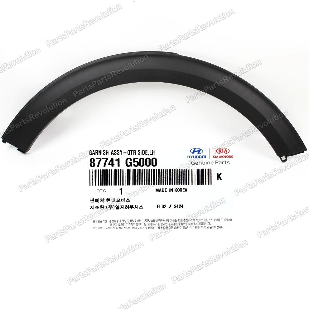 Fender Wheel Molding Rear Left 87741G5000 for Kia Niro 17-20