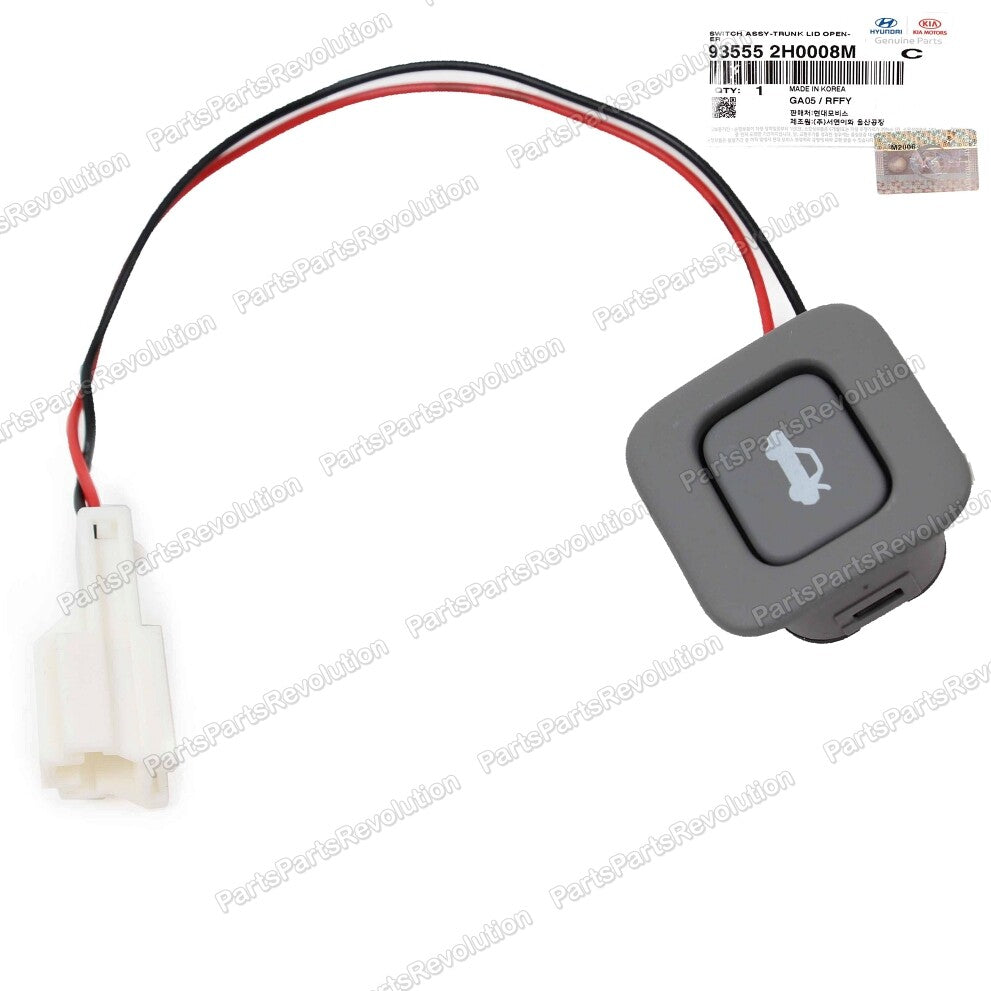 Trunk Lid Opener Release Switch Gray 935552H0008M for Hyundai 2007-2010 Elantra