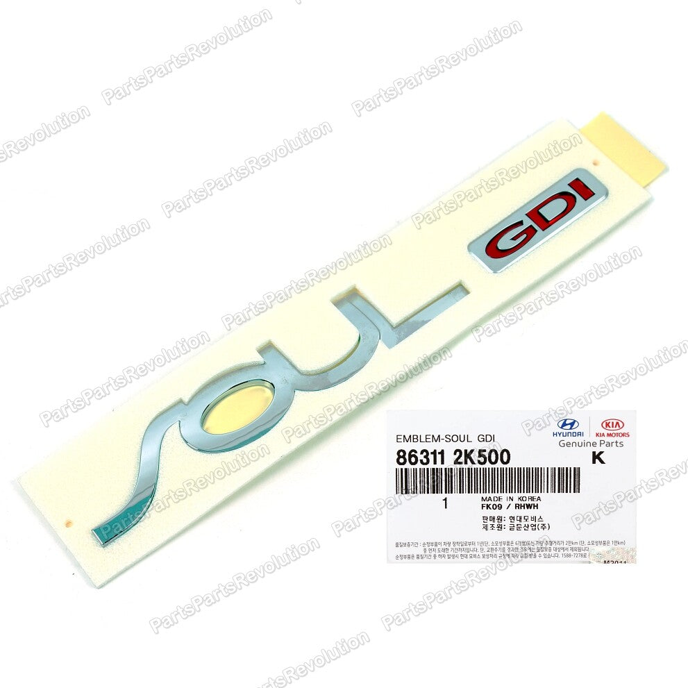 GENUINE Emblem Badge Trunk Soul GDI Rear 863112K500 for Kia Soul