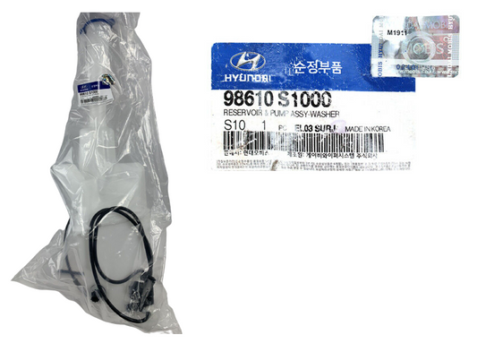 GENUINE 98610S1000 Windshield Reservoir Tank w/ Pump for Hyundai Santa Fe 19-21