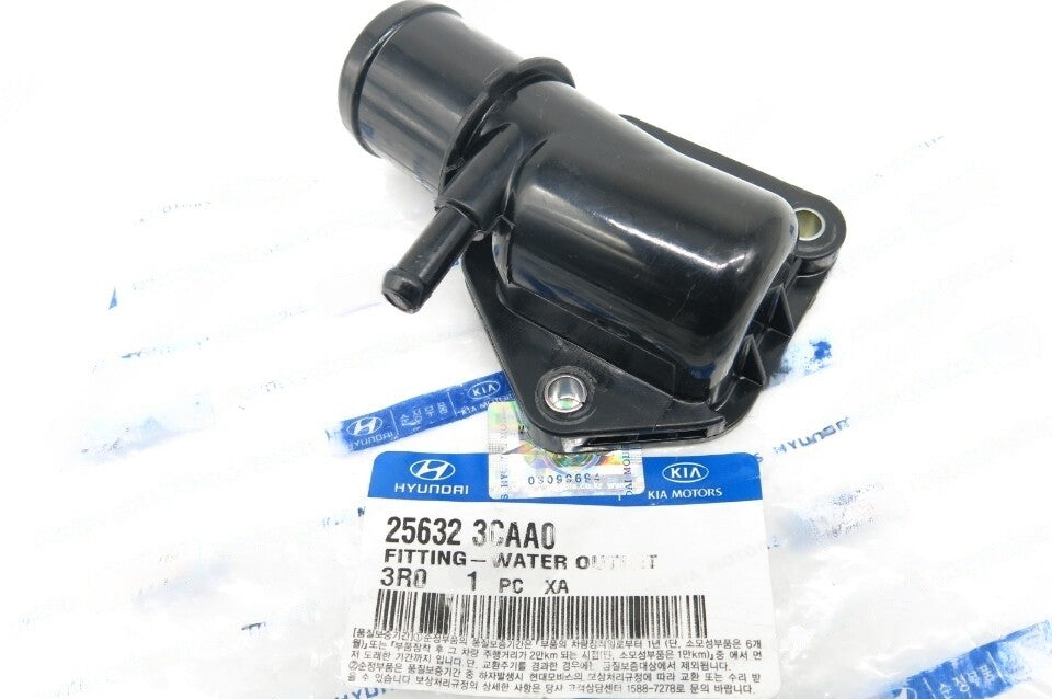 GENUINE Water Outlet 256323CAA0 for Hyundai Santa Fe Santa Fe XL Azera 10-19