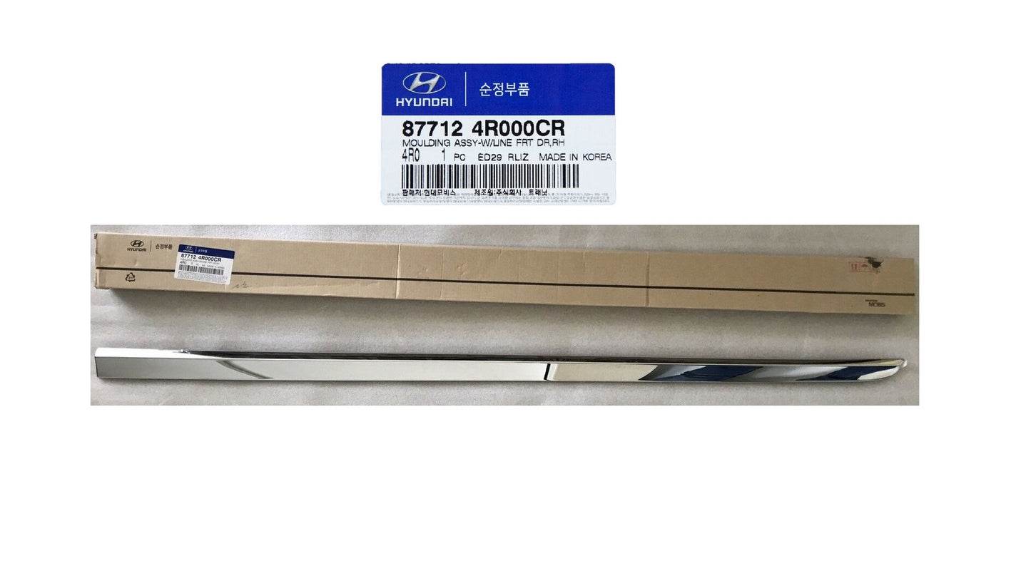 GENUINE Front Lower Chrome Molding for Hyundai Sonata Hybrid 11-15 877124R000CR