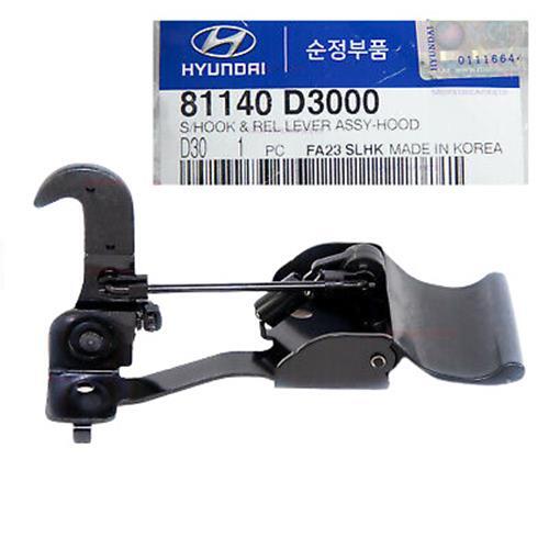 GENUINE 81140D3000 Hood Safety Hook & Release Lever for Hyundai Tucson 2016-2020