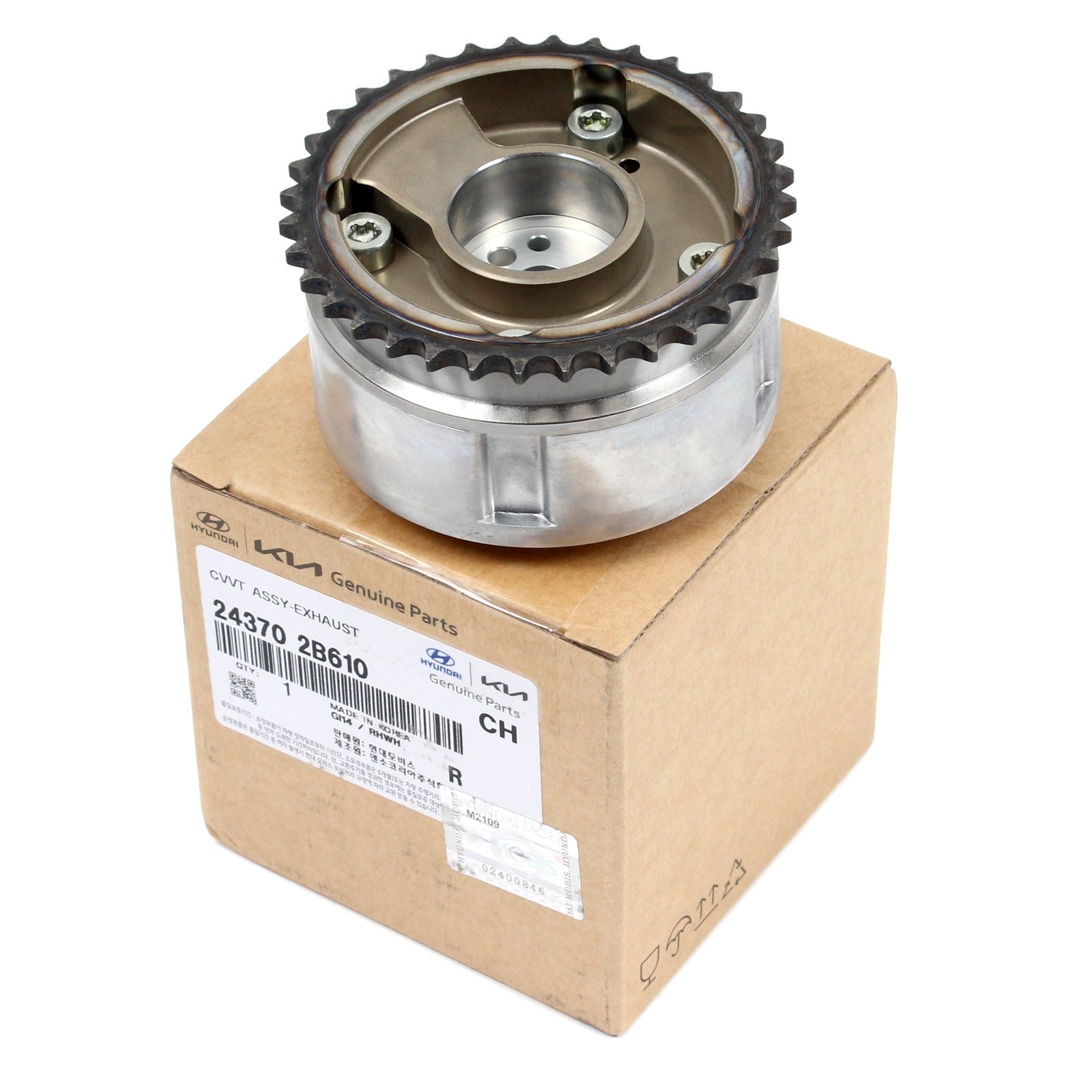 GENUINE 243702B610 CVVT Exhaust Camshaft Gear for Hyundai Accent Veloster 12-19