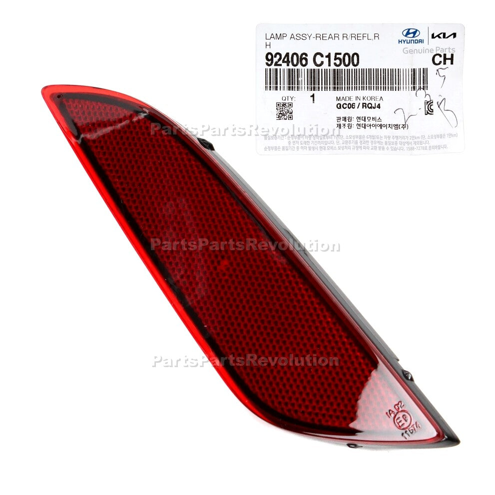 Bumper Reflector Rear Right 92406C1500 for Hyundai Sonata 2018-2019
