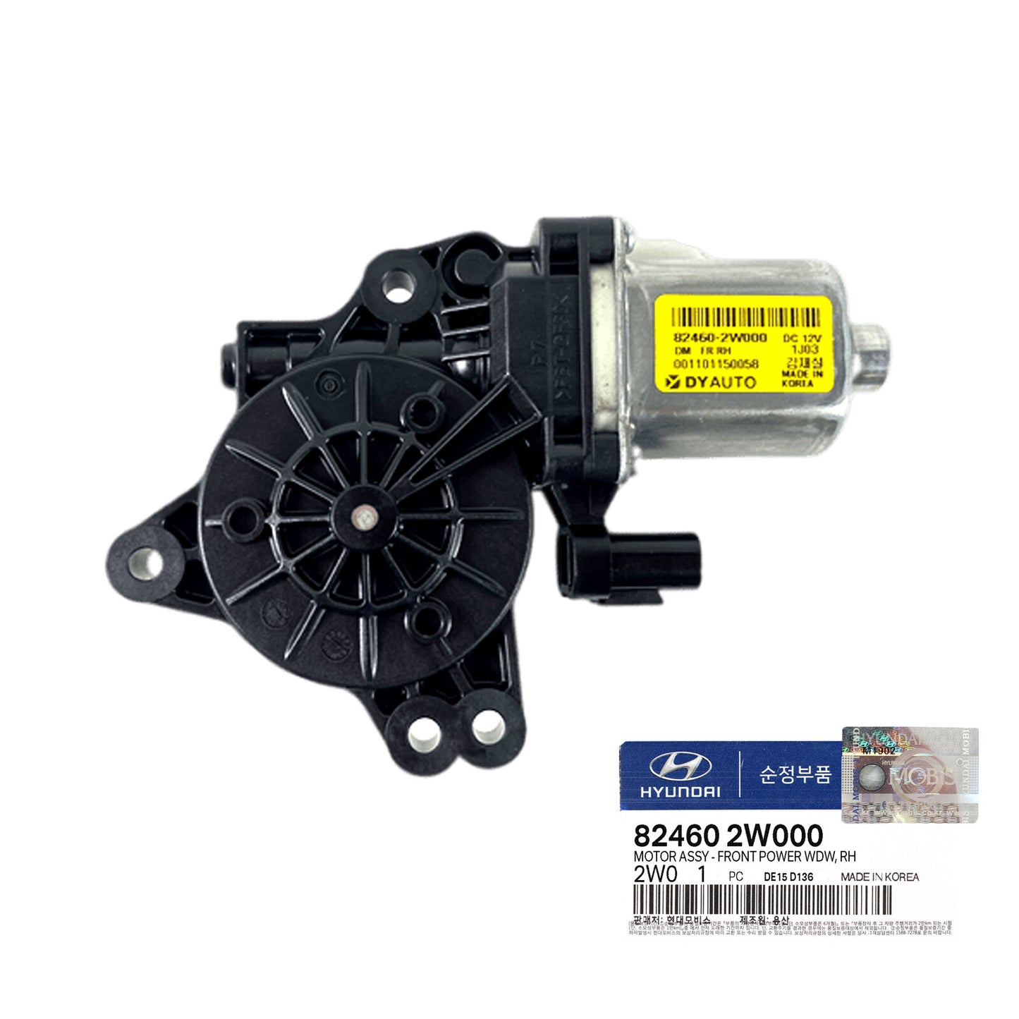 GENUINE 824602W000 Power Window Motor Front Right for Santa Fe & Sport 2013-2016