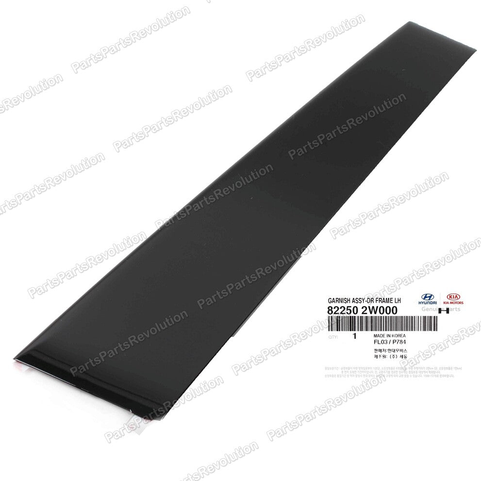 New OEM 822502W000 Front Door Window Garnish Left LH for Hyundai Santa Fe 13-18