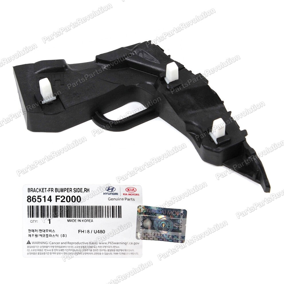 GENUINE Bumper Bracket Front Right 86514F2000 for Hyundai Elantra 17-18