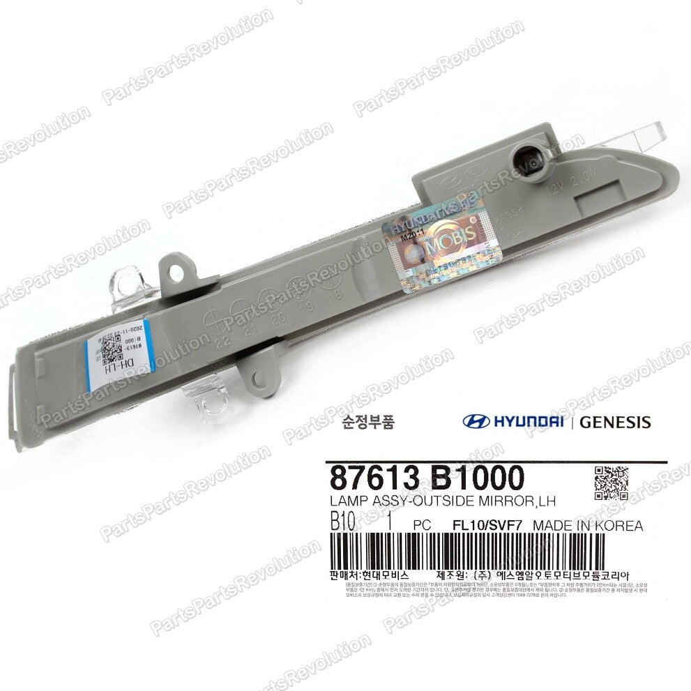 Side Mirror Signal Lamp Left 87613B1000 for Hyundai Genesis G80 2015-2020