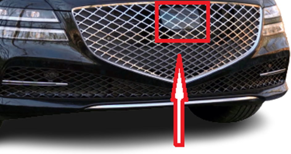GENUINE 86380T1000 FR Grille Smart Cruise Sensor Cover For Genesis G80 2021-2022