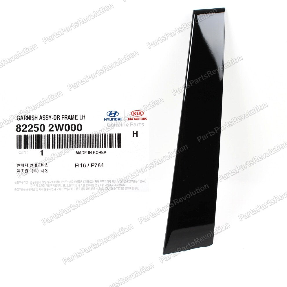 New OEM 822502W000 Front Door Window Garnish Left LH for Hyundai Santa Fe 13-18