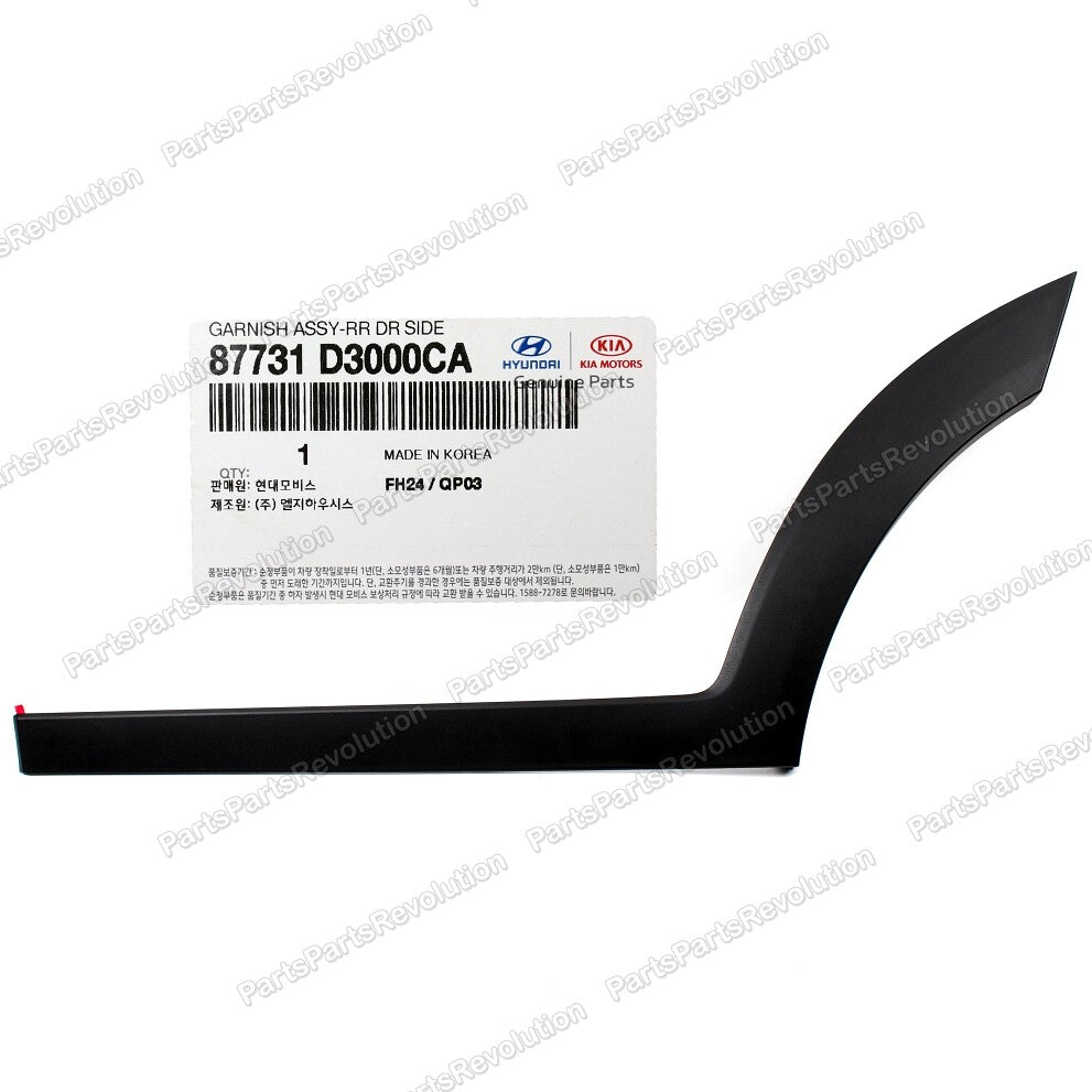 Lower Molding Rear Left 87731D3000CA for Hyundai Tucson 2016-2021