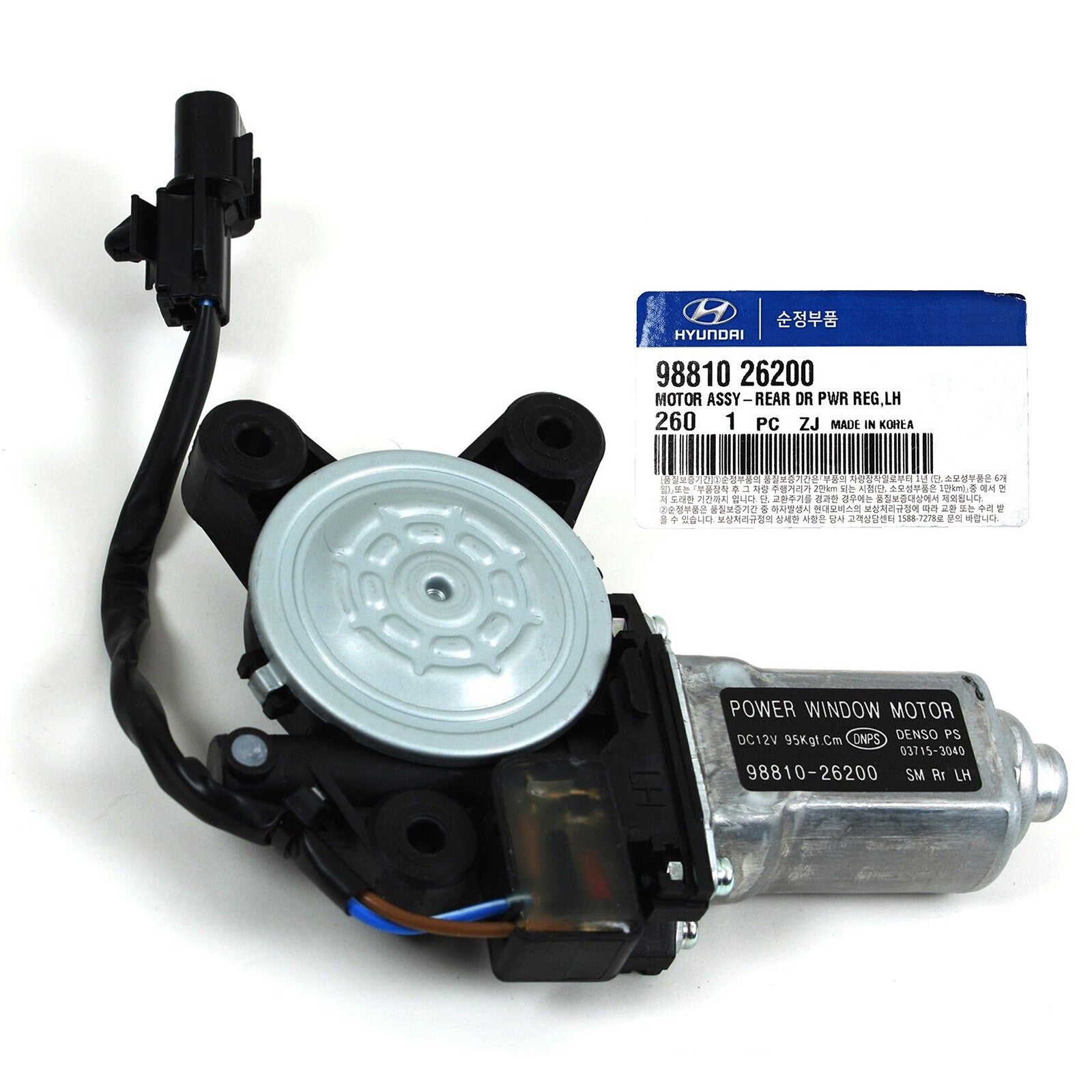 GENUINE 9881026200 Rear Left Power Window Motor for Hyundai Santa Fe 2004-2012