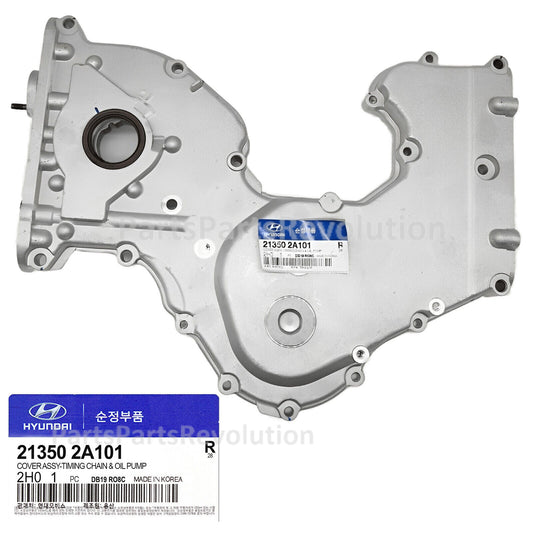 GENUINE 213502A101 Engine Timing Chain Cover for Hyundai Click 2002-2005