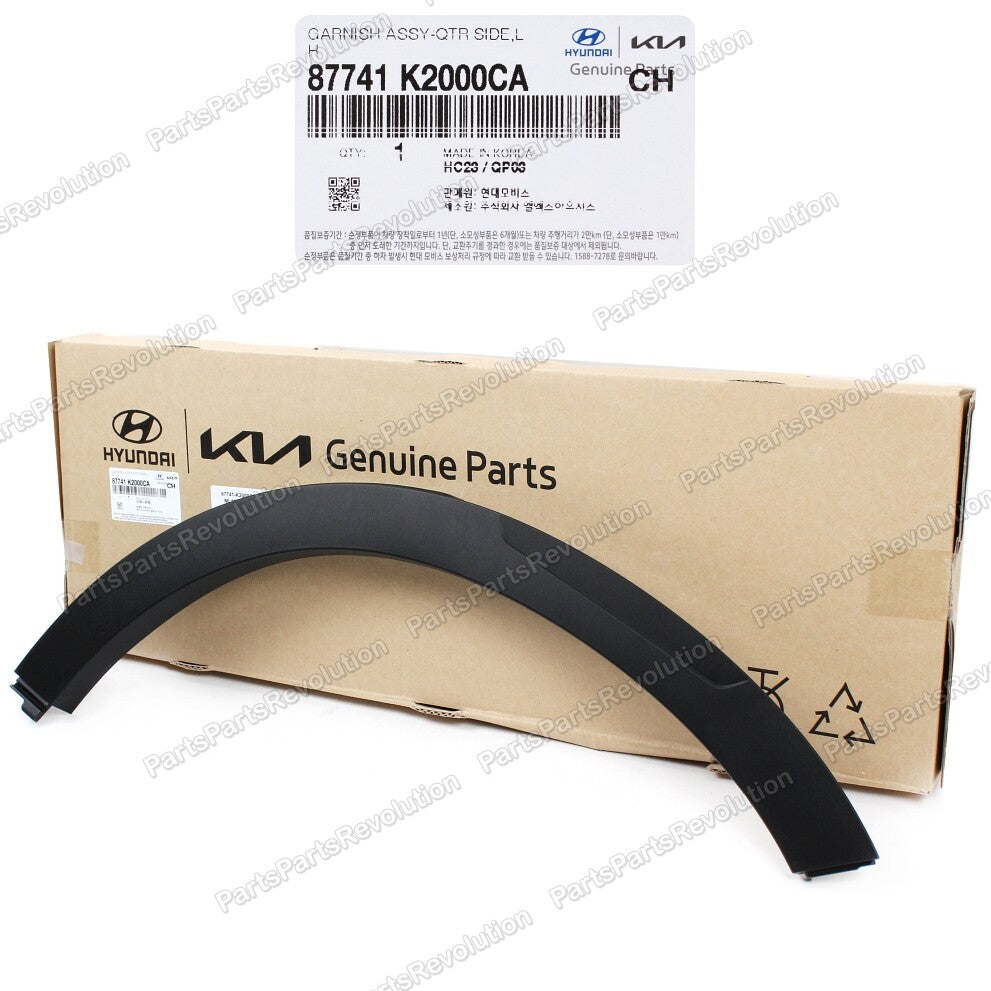Fender Wheel Molding Rear Left 87741K2000CA for Hyundai Venue 20-23