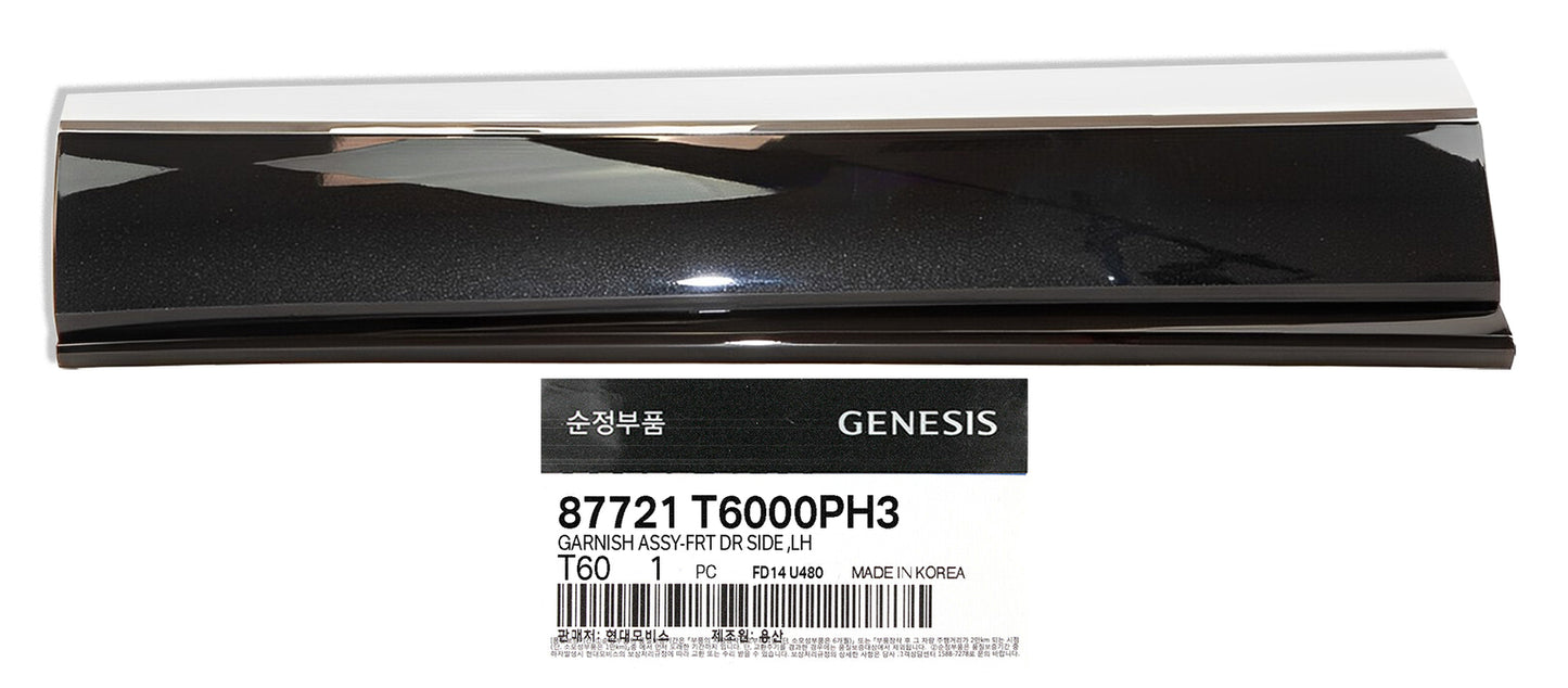 GENUINE 87721T6000PH3 Front Lower Left Door Moulding for Genesis GV80 2021-22