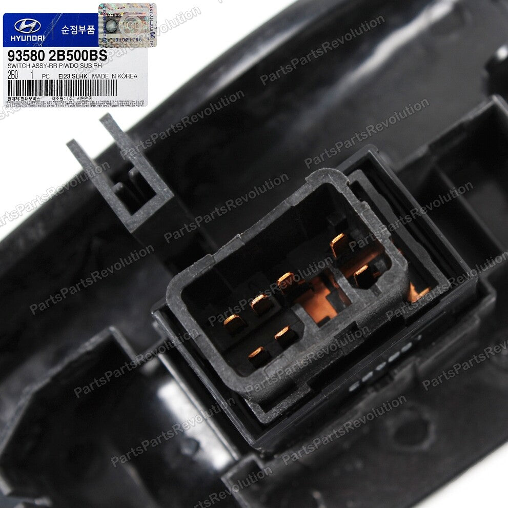 Power Window Switch Rear Right 935802B500BS for Hyundai 2010-2012 SantaFe
