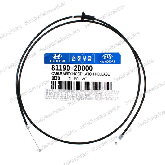 GENUINE Hood Release Cable 811902D000 for Hyundai Elantra 2001-2006